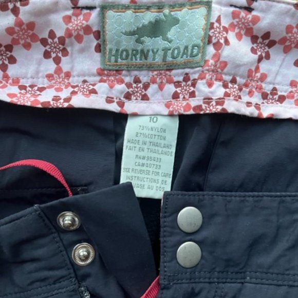 HORNY TOAD Dark Navy Nylon/Cotton Capris - Picture 2 of 8